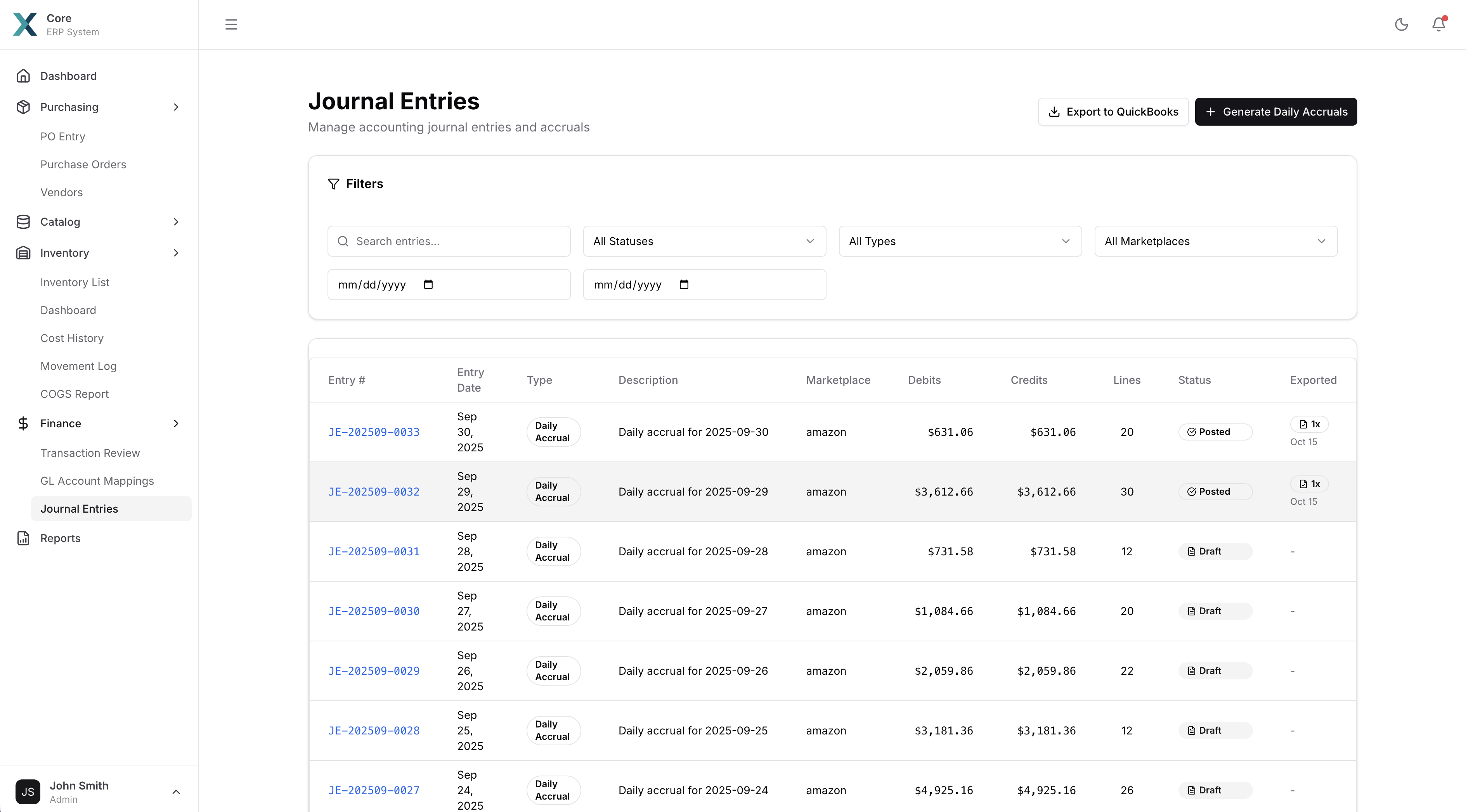 Accounting & Tax Remittance Integration - Journal entries and ERP synchronization